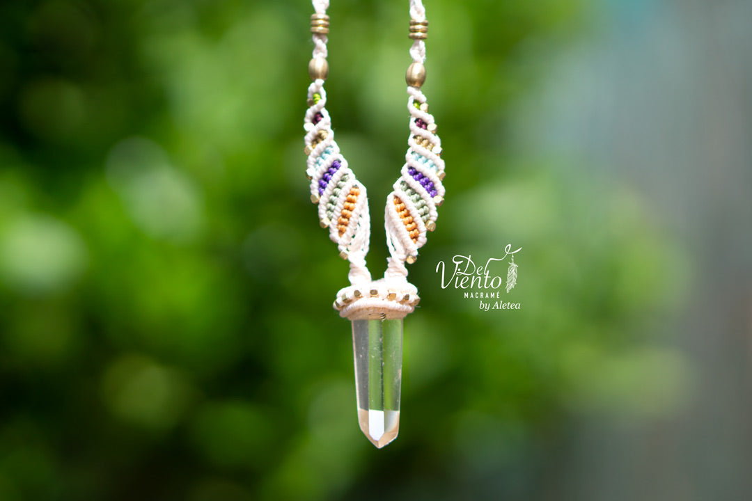 Colgante ALAS con Cuarzo cristal