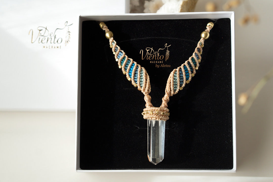 Colgante ALAS con Cuarzo cristal