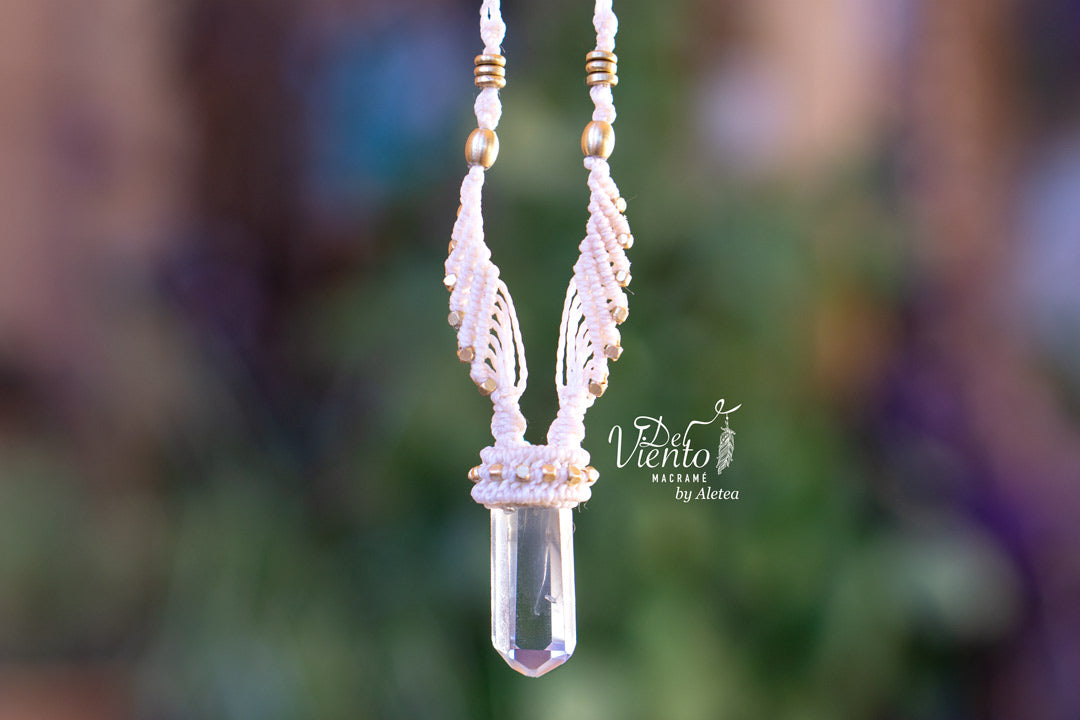 Colgante ALAS con Cuarzo cristal