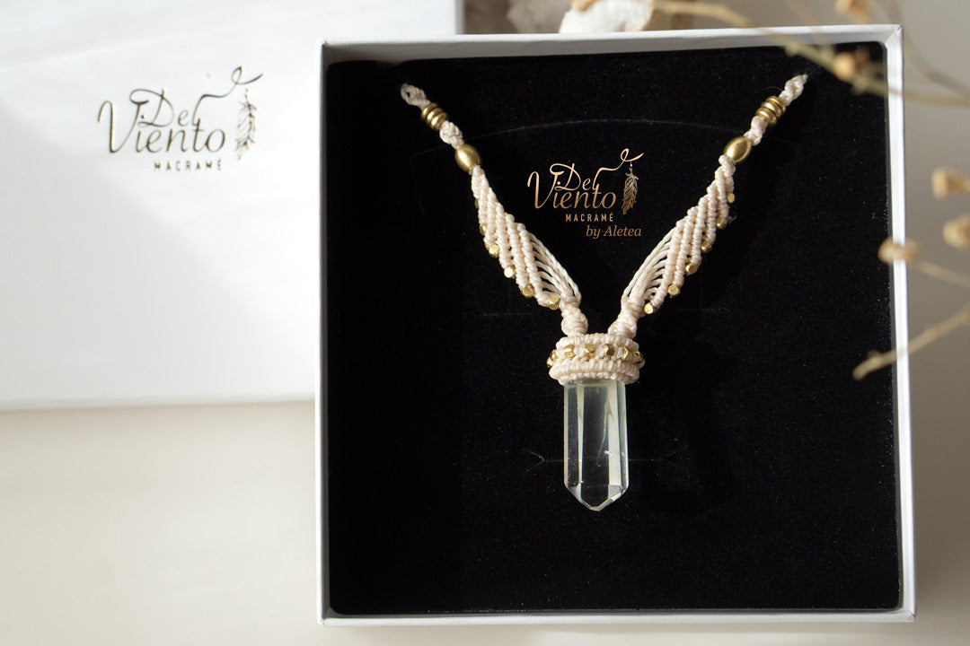 Colgante ALAS con Cuarzo cristal