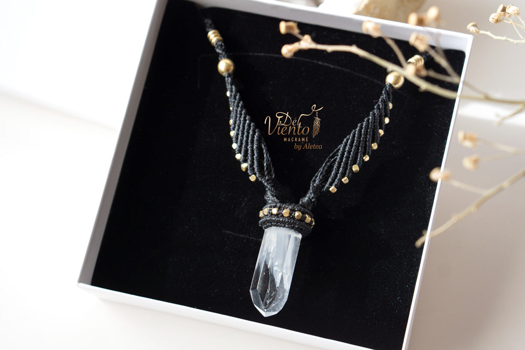 Colgante ALAS con Cuarzo cristal