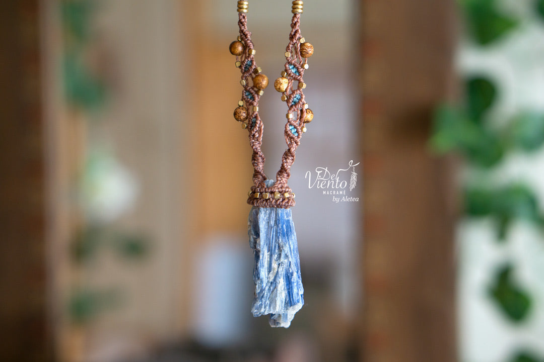 Colgante con Cianita Azul