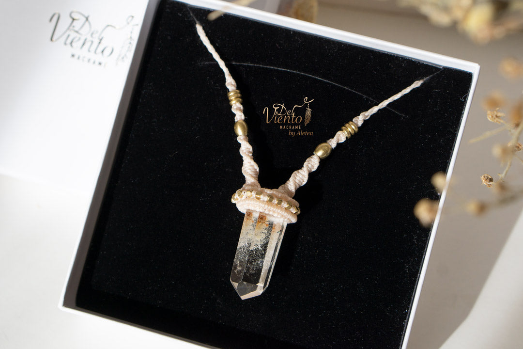 Colgante con Cuarzo cristal