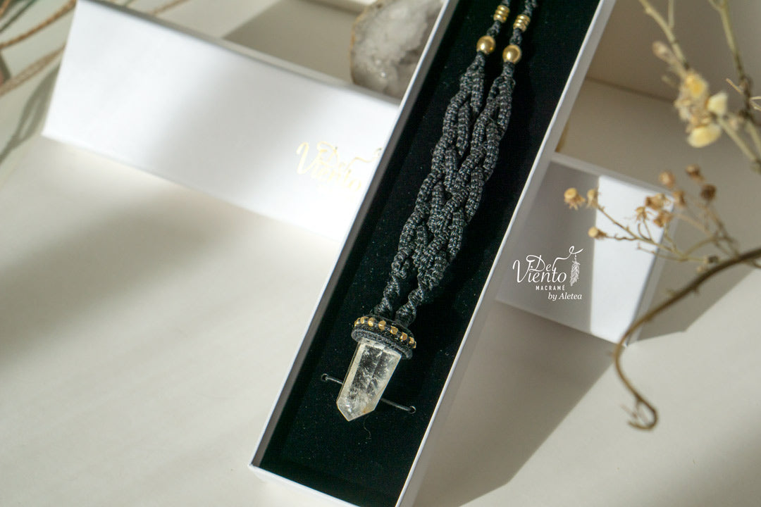Colgante con Cuarzo cristal