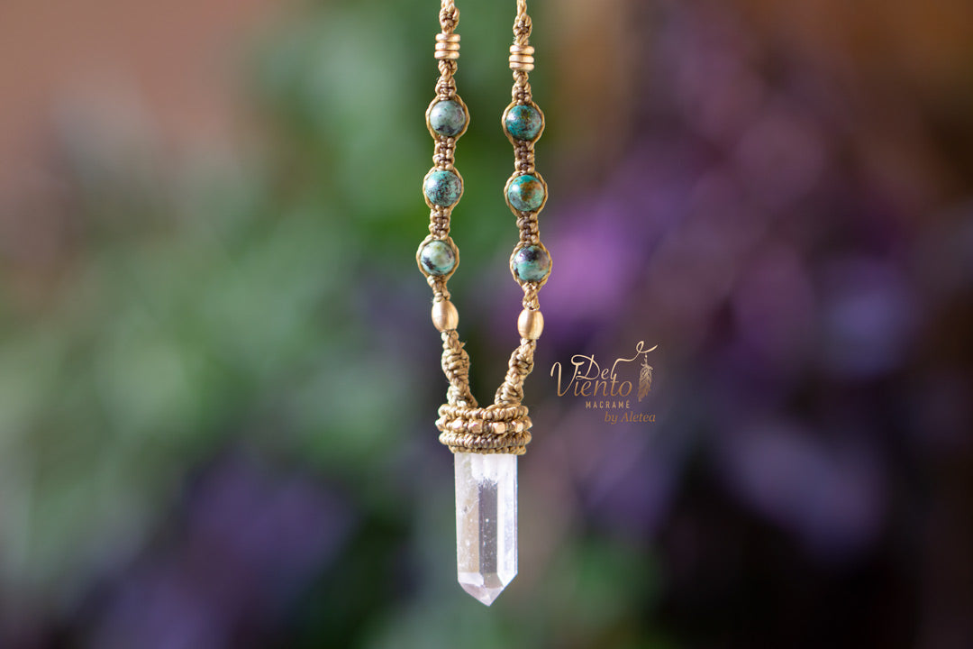Colgante con Cuarzo cristal
