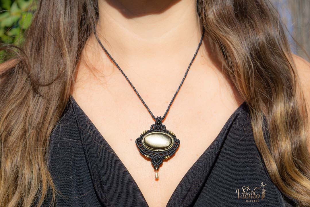 Colgante ALMA con Obsidiana Dorada