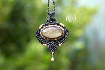 Colgante ALMA con Obsidiana Dorada