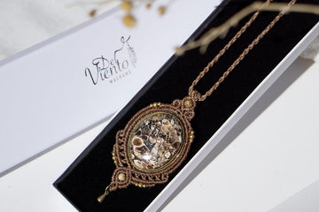 "RESERVADO para Pilar" | Collar con Ágata fósil Turritella