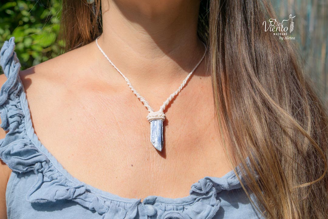 Colgante con Cianita Azul
