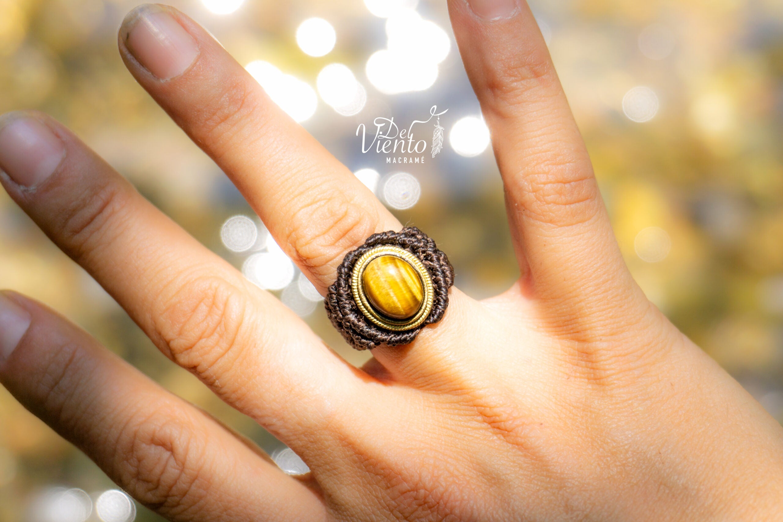 Anillo de macramé Personalizado ♥