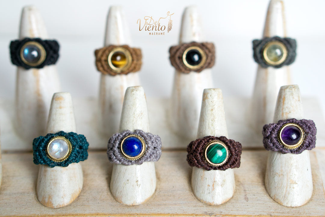 Anillos de macramé personalizados ♥