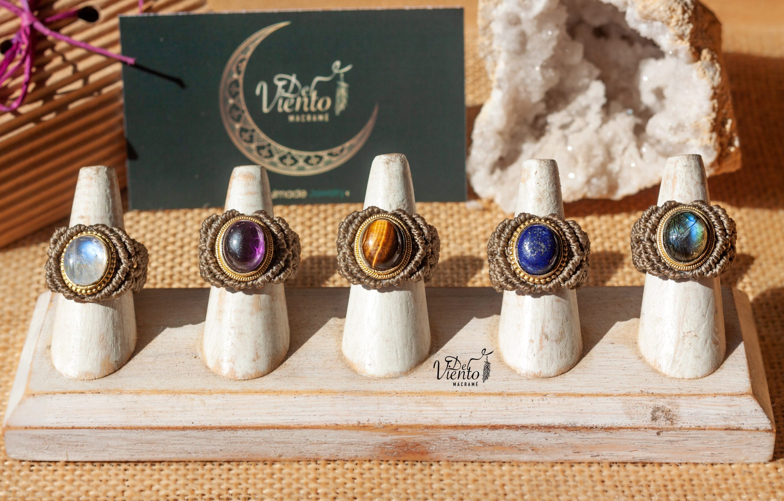 Anillo de macramé Personalizado ♥