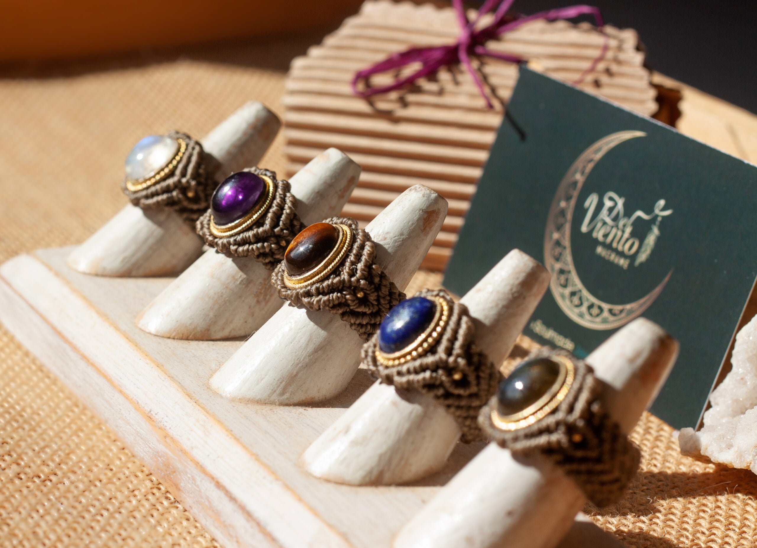 Anillo de macramé Personalizado ♥
