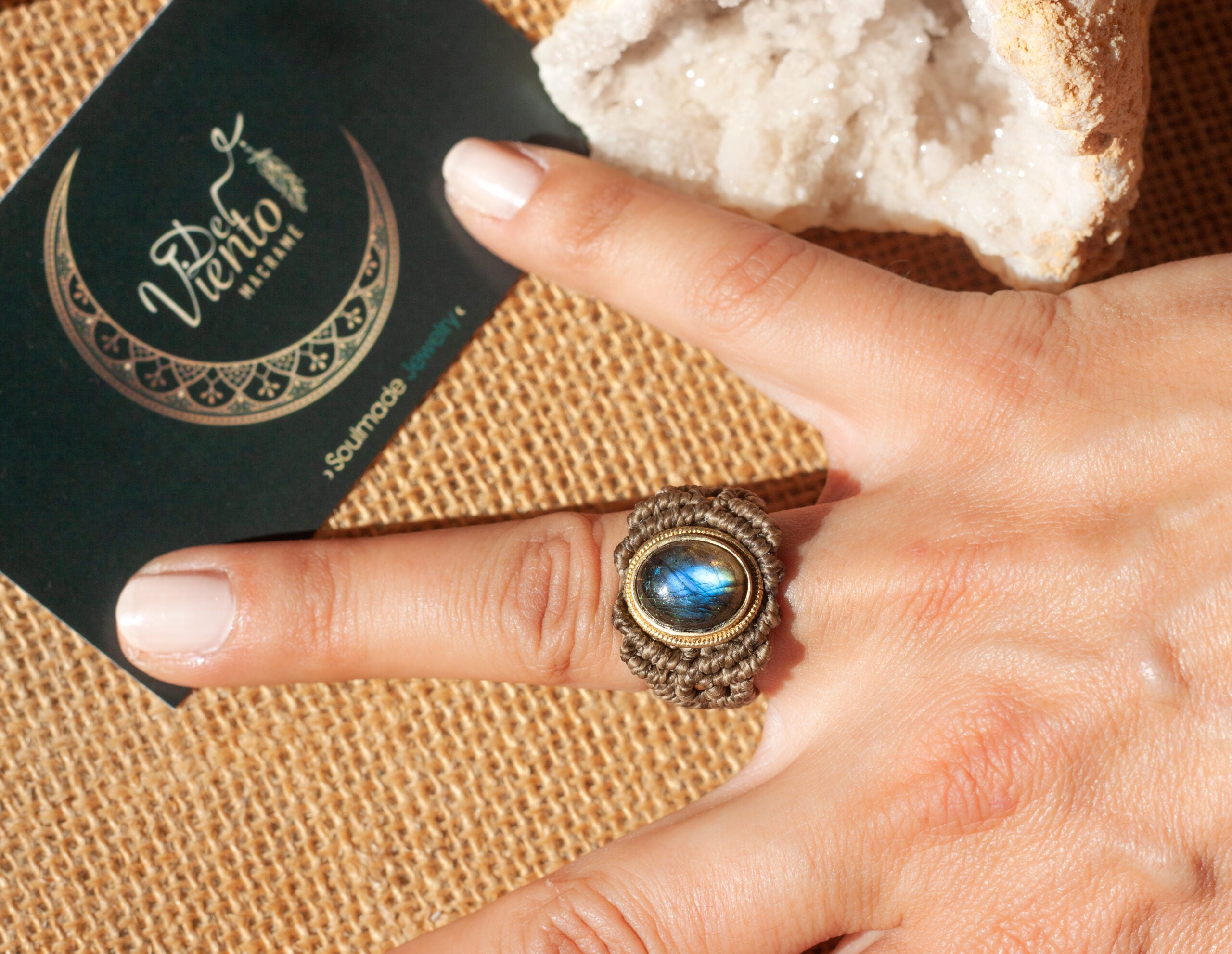 Anillo de macramé Personalizado ♥