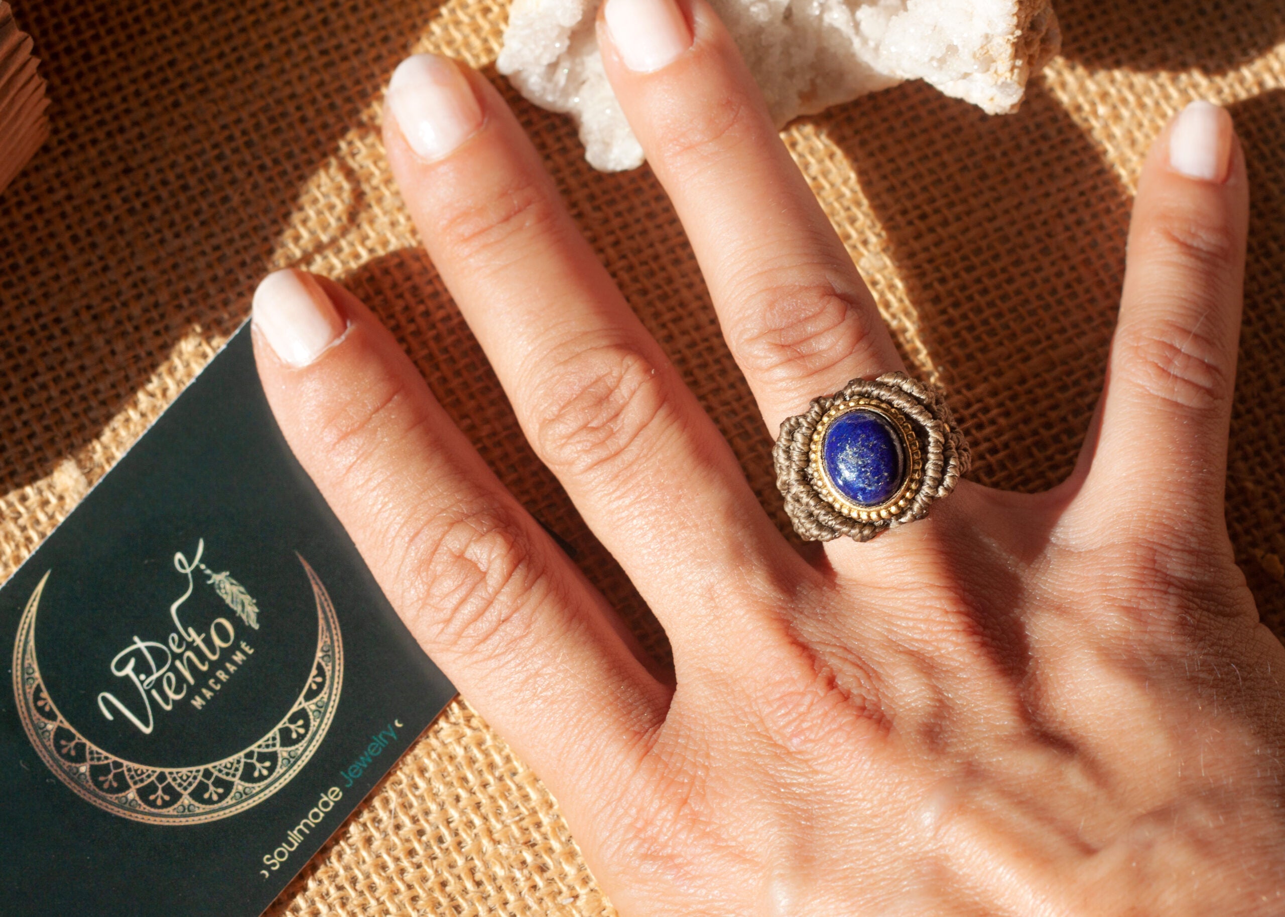 Anillo de macramé Personalizado ♥