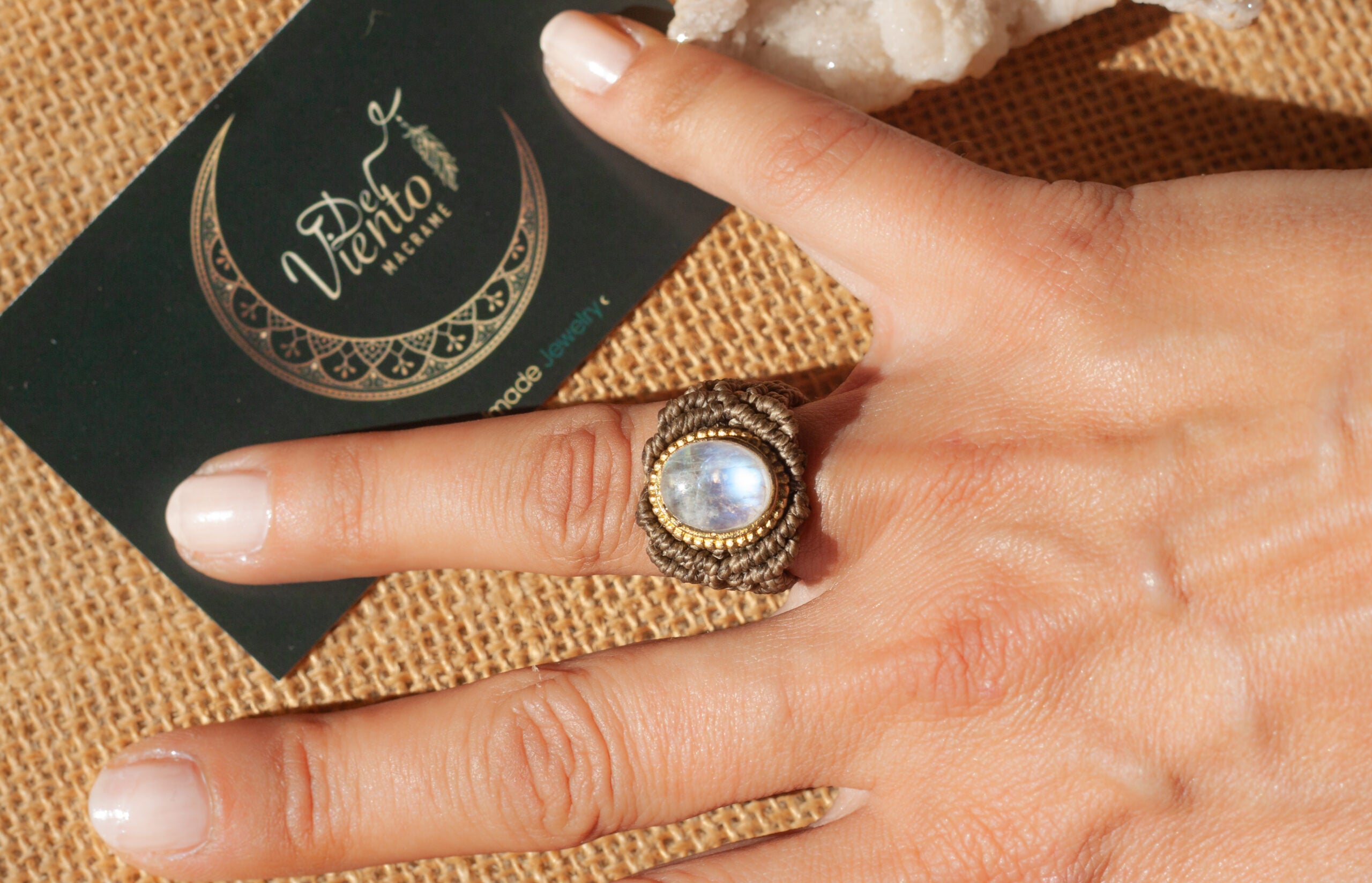 Anillo de macramé Personalizado ♥