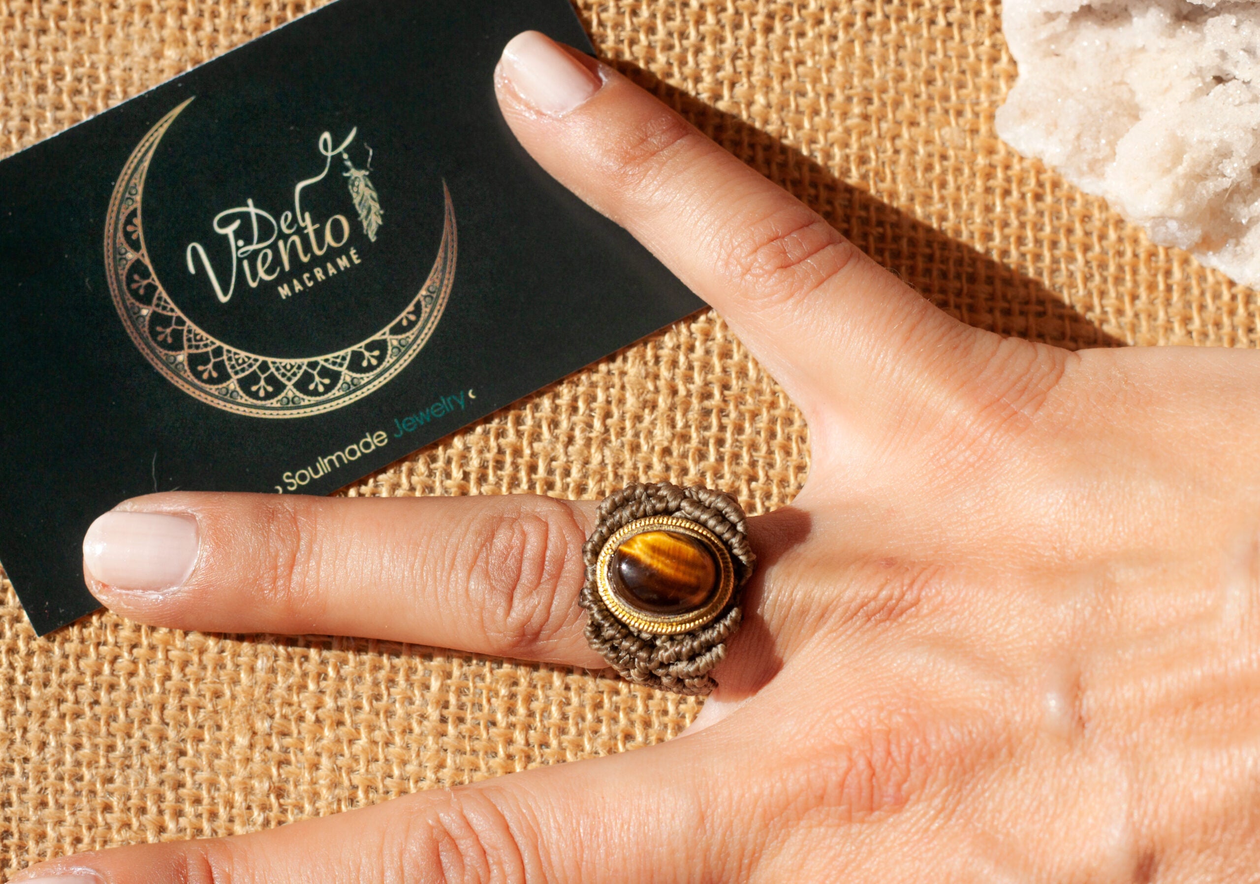 Anillo de macramé Personalizado ♥