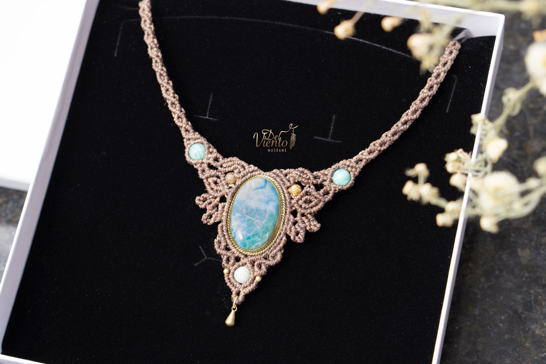 Collar AURA con Larimar