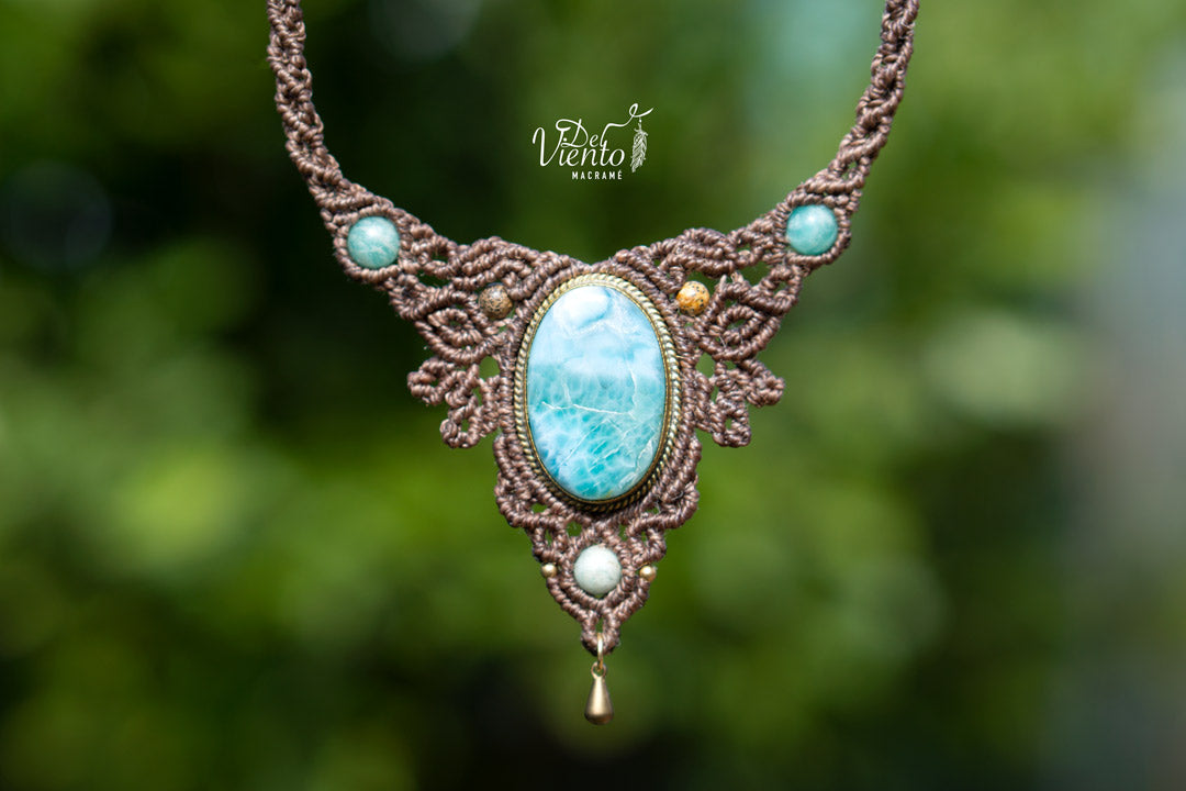 Collar AURA con Larimar
