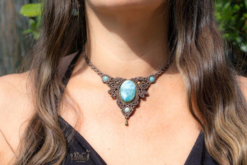 Collar AURA con Larimar