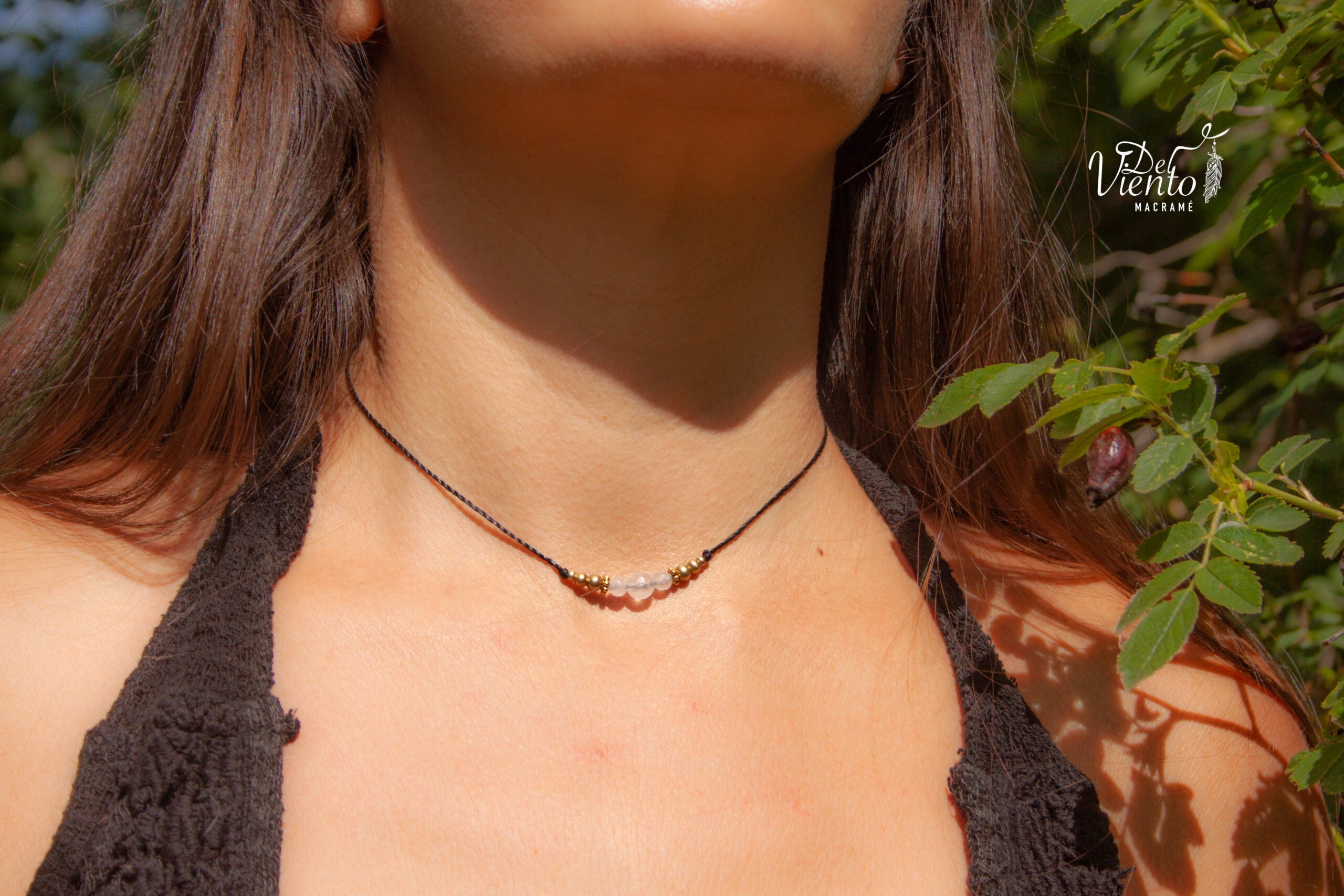 Collar Be You con Cuarzo Rosa
