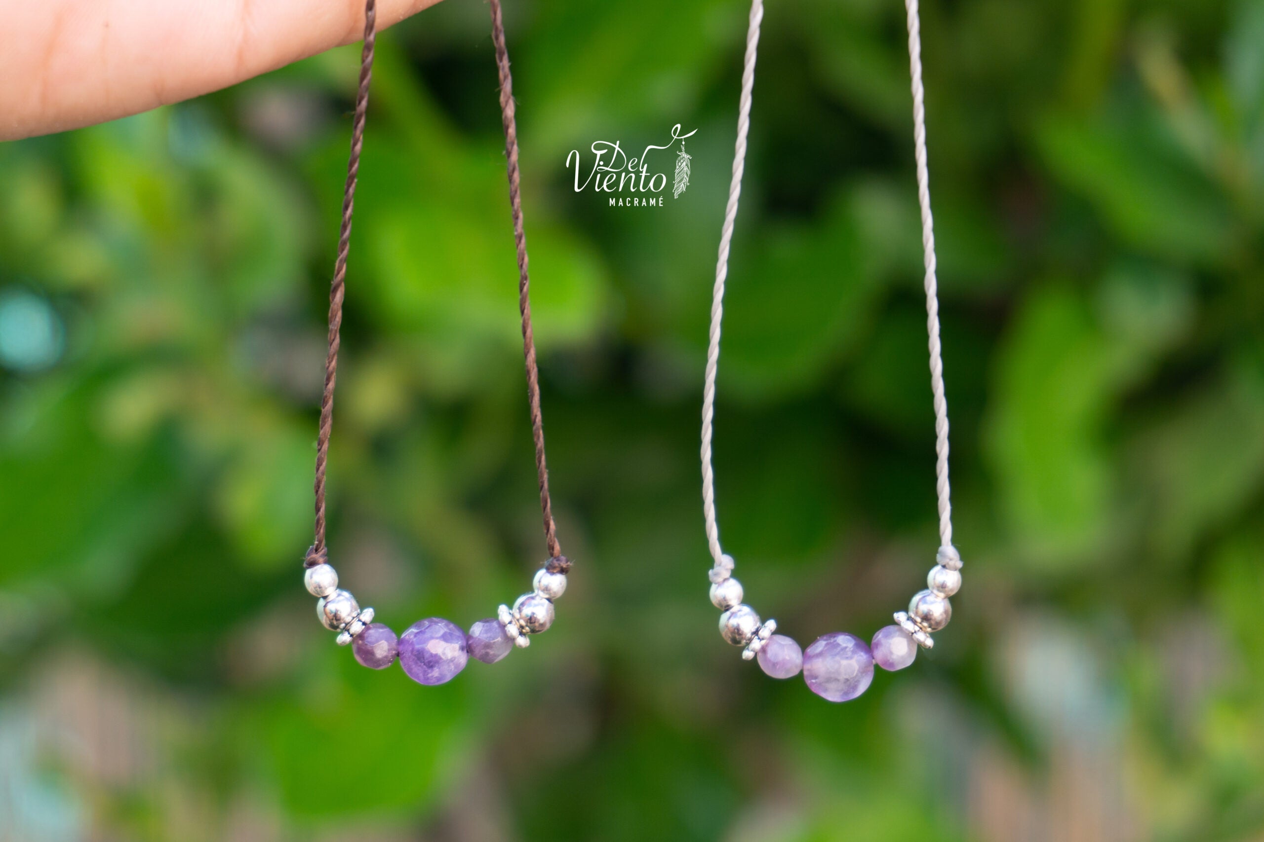 Collar Be You con Cuarzo Amatista