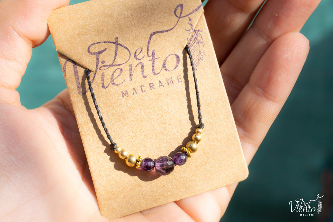 Collar Be You con Cuarzo Amatista
