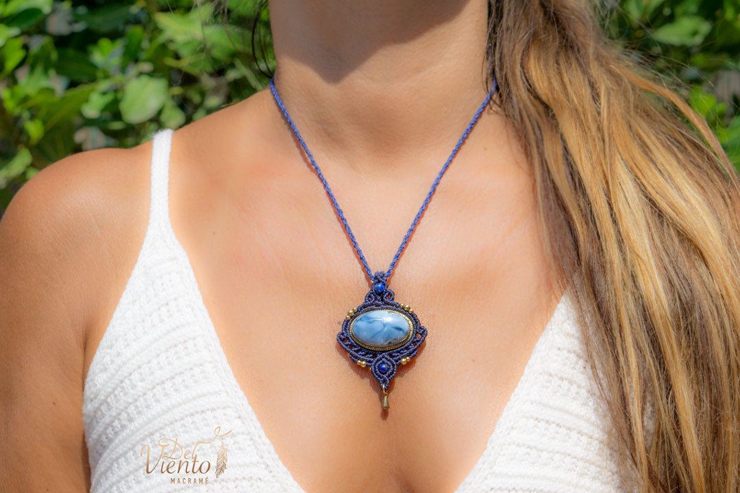 Colgante ALMA con Ópalo azul