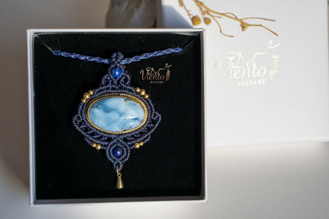 Colgante ALMA con Ópalo azul