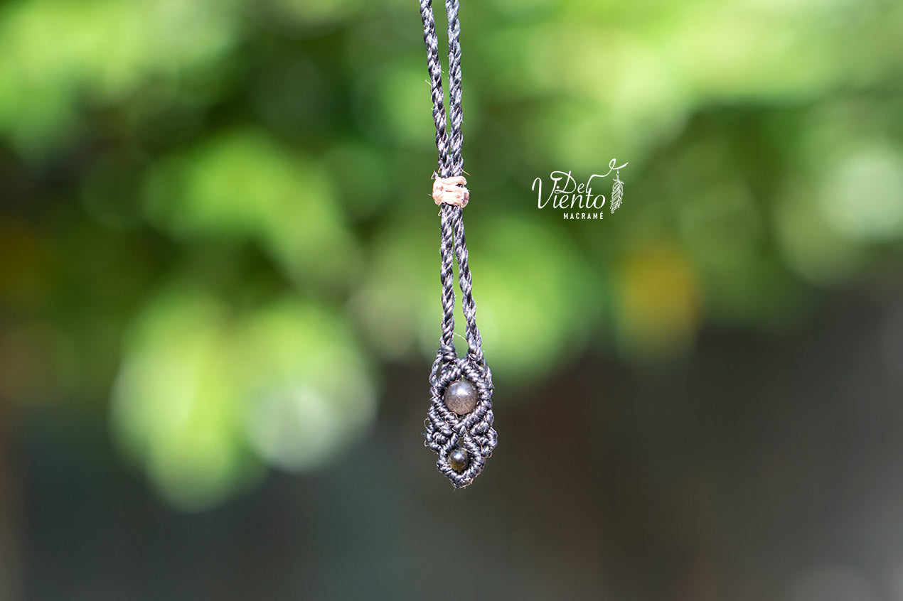 Colgante con Obsidiana Dorada