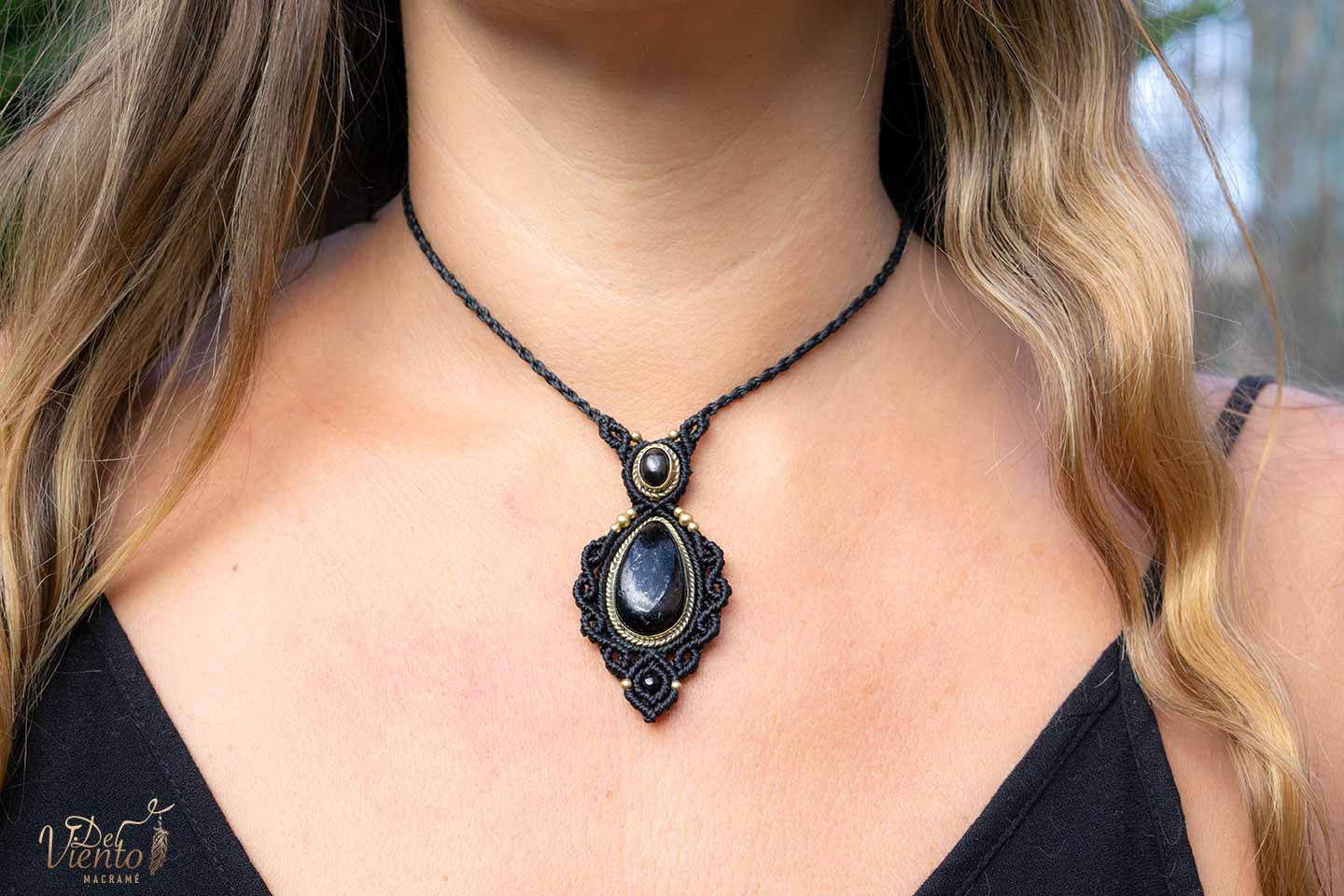 RESERVADO para Marian | Collar Gea con Black Star & Turmalina