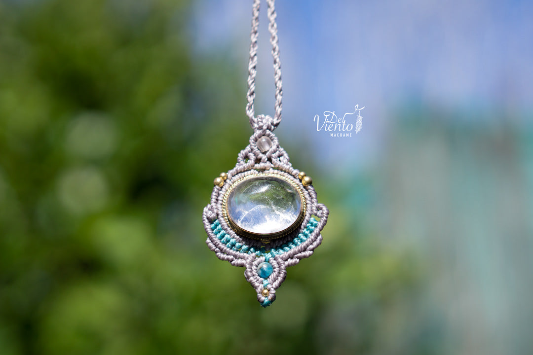 Colgante LUZ con Cuarzo Cristal