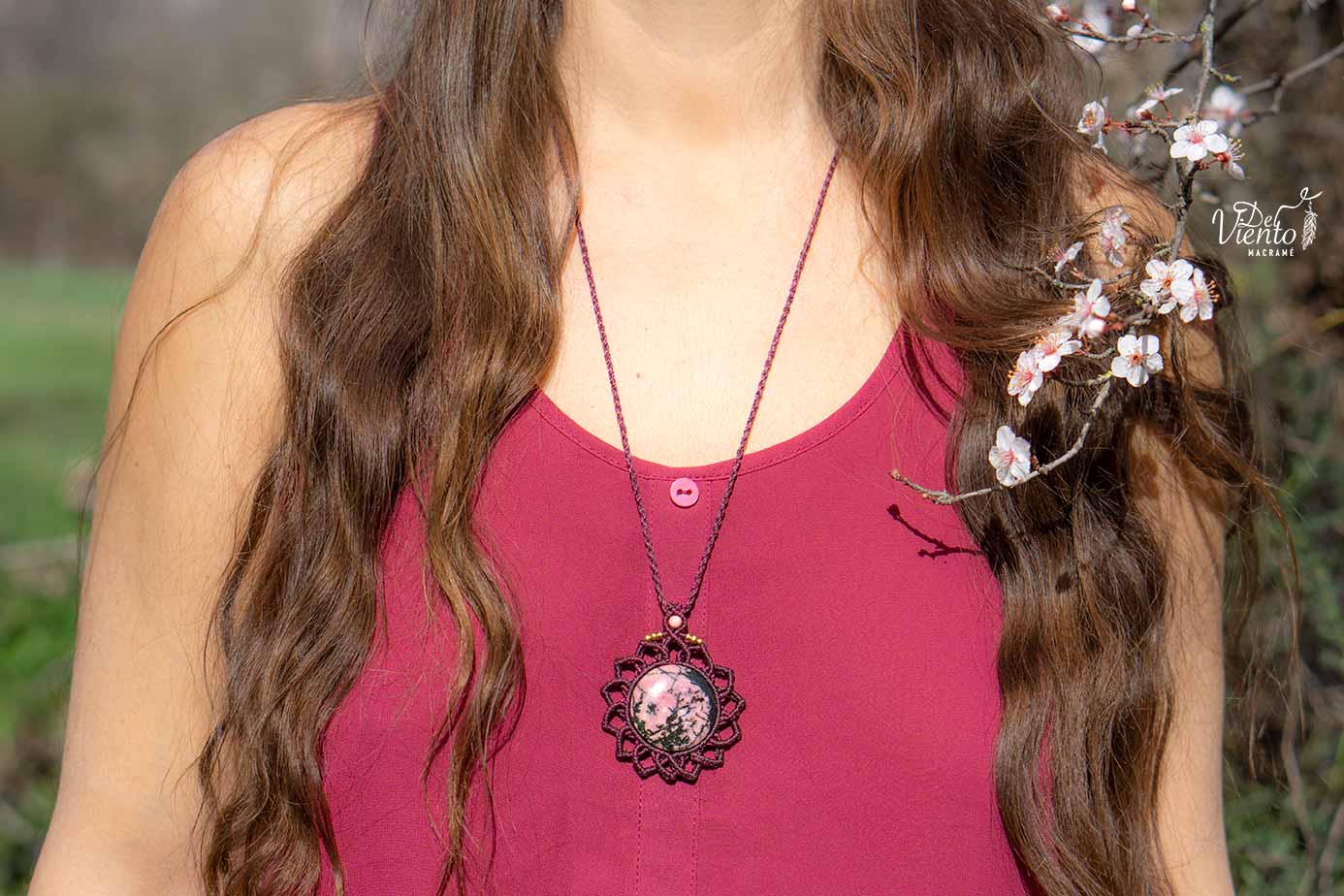 Mandala SUKHA con Rodonita