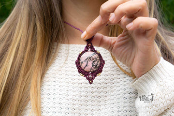 Collar con Rodonita Maya