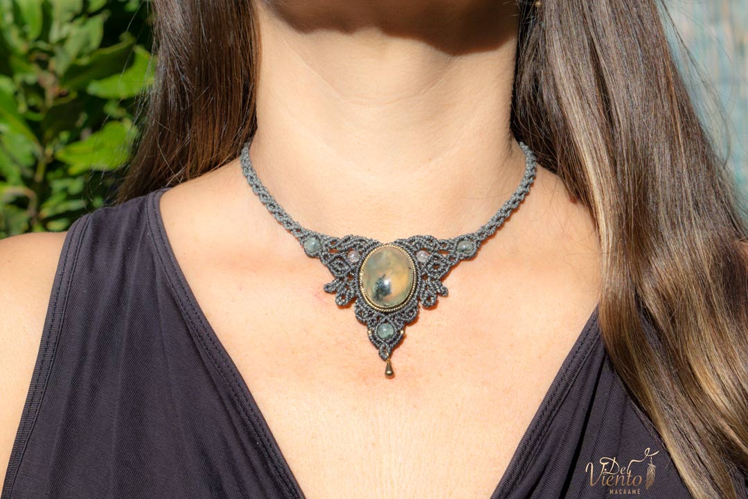 Collar AURA con Prehnita