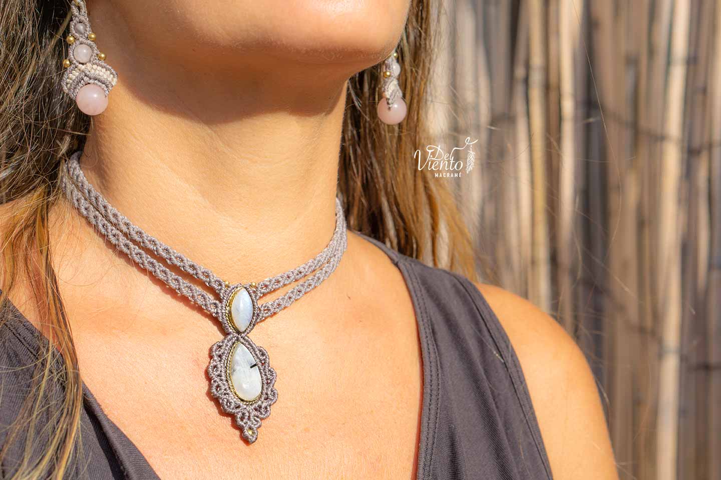Collar Gea con Piedra Luna
