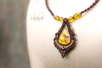 "Reservado para María" | Collar con Ambar de México