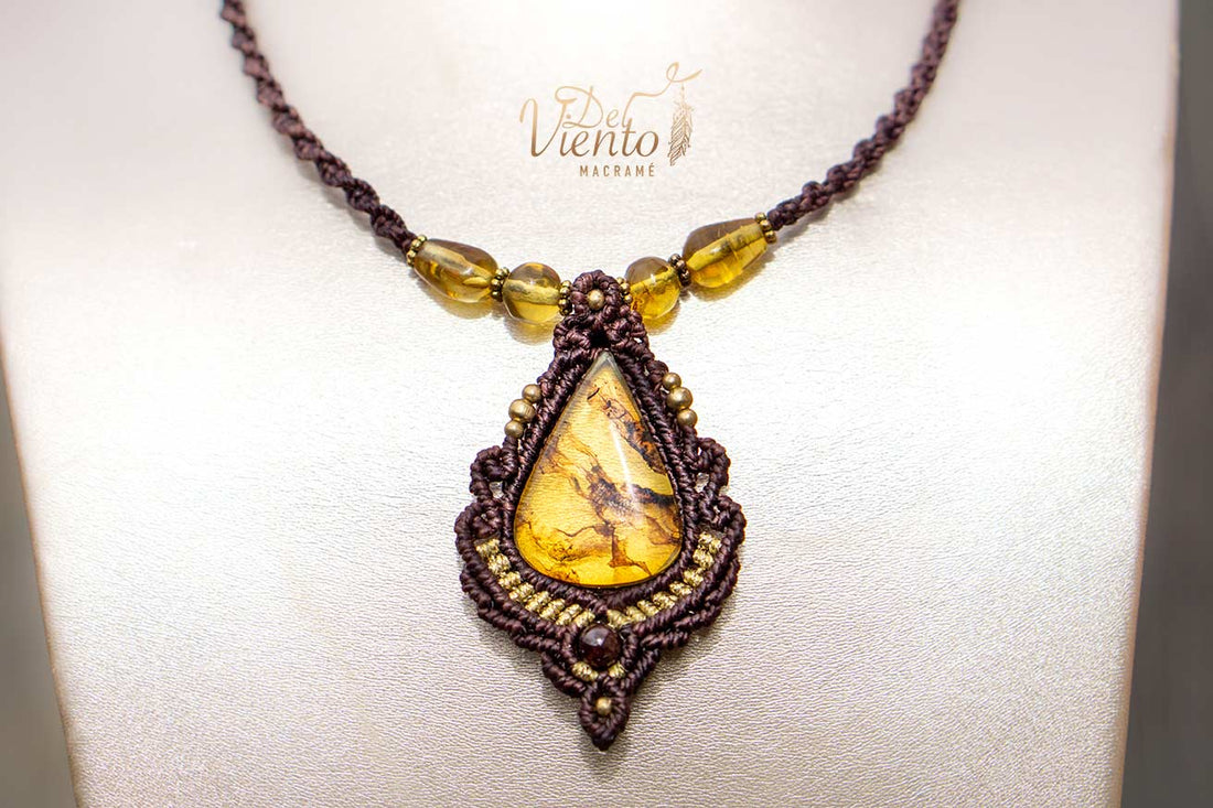 "Reservado para María" | Collar con Ambar de México
