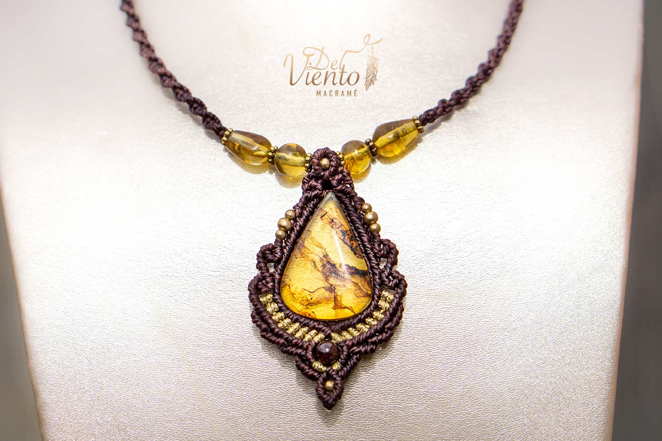 "Reservado para María" | Collar con Ambar de México