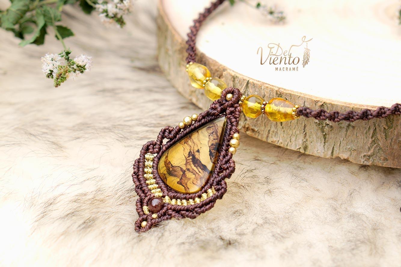 "Reservado para María" | Collar con Ambar de México