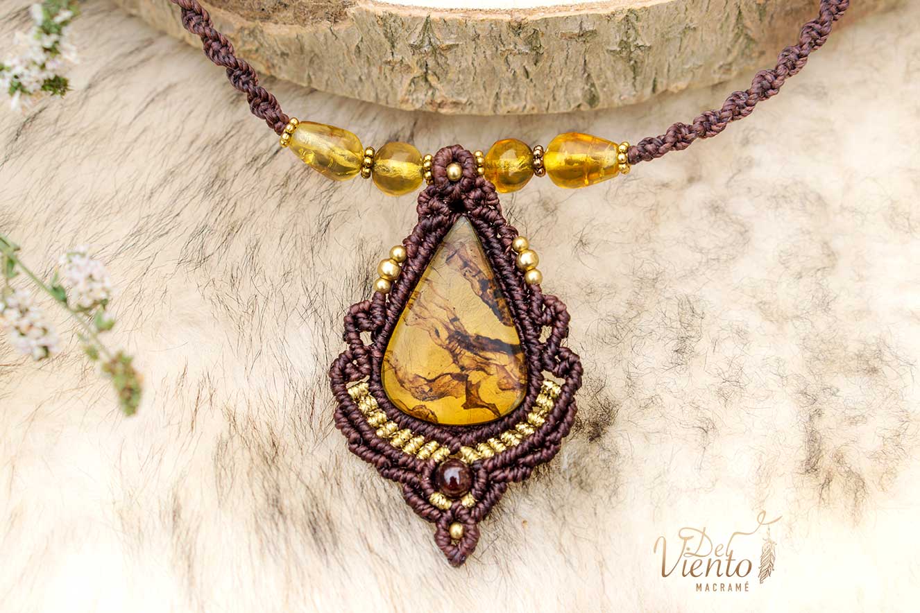 "Reservado para María" | Collar con Ambar de México