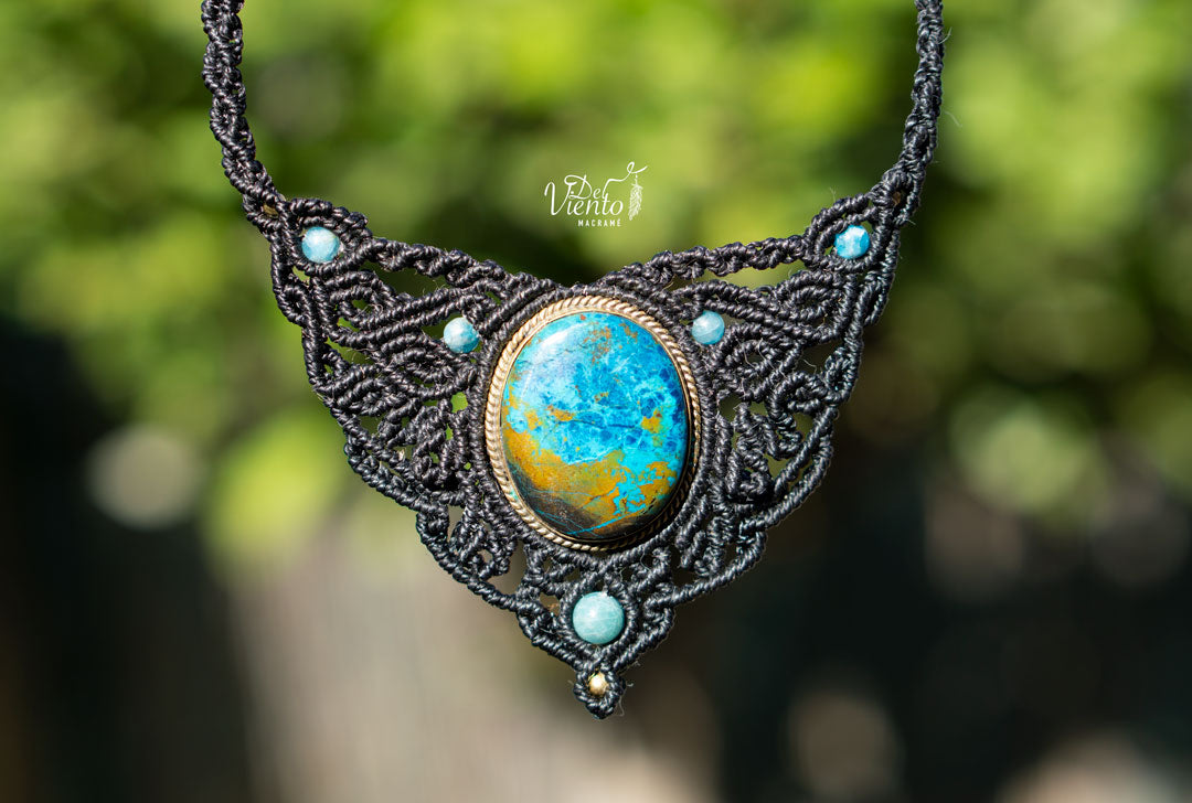Collar con Azurita
