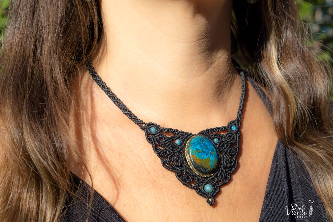 Collar con Azurita