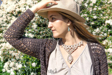 Collar macramé Laura Madrueño Supervivientes