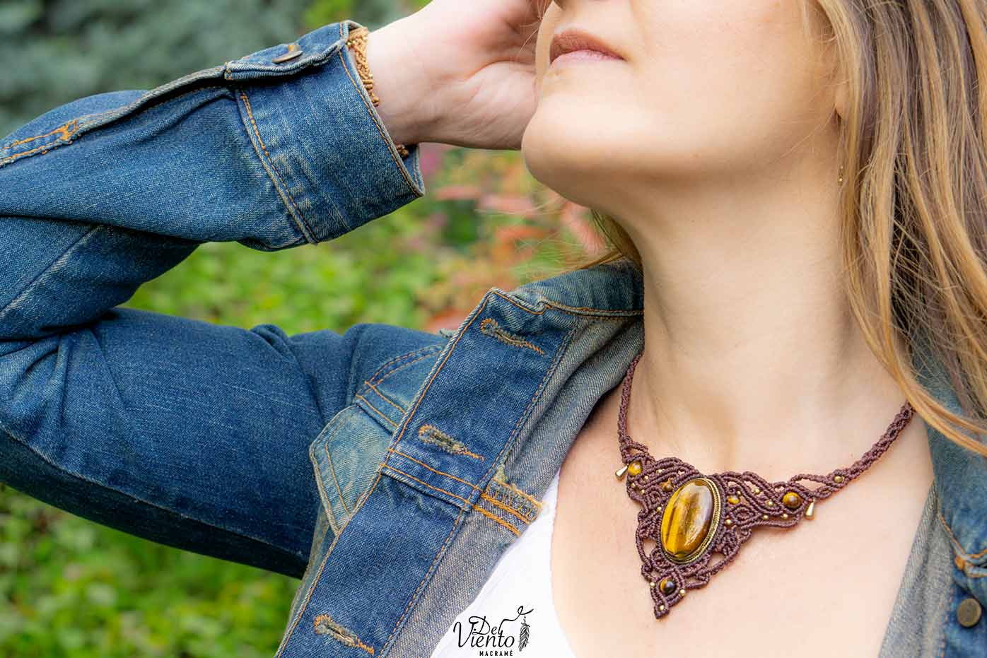 Collar con Ojo de Tigre