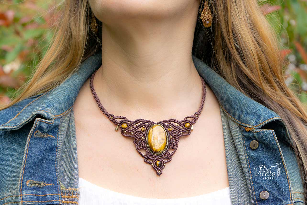 Collar con Ojo de Tigre