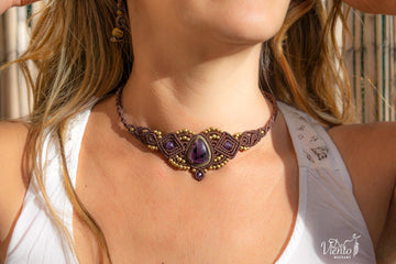 Collar Tiara DAFNE con Amatista