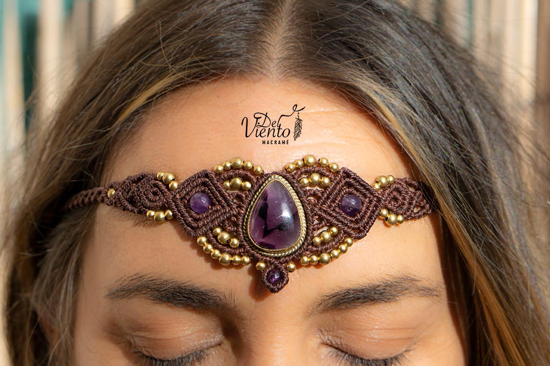 Collar Tiara DAFNE con Amatista