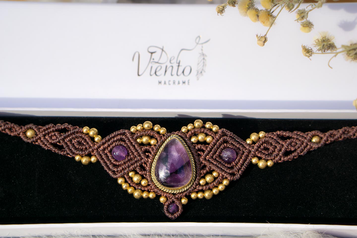 Collar Tiara DAFNE con Amatista