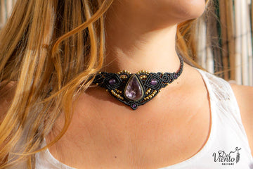 Collar Tiara DAFNE con Amatista